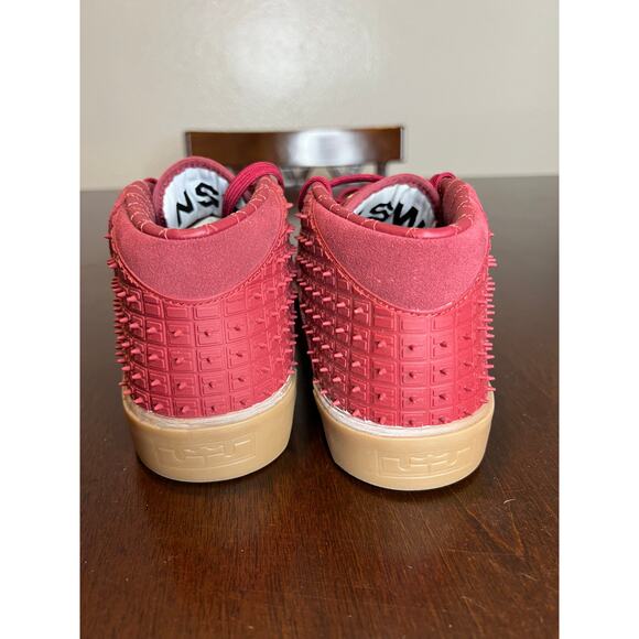 Nike Lebron XIII Lifestyle Team Red Gold Gum Spikes 806396-600 ~ Size 9 - Picture 7 of 12